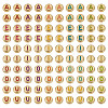 500Pcs 5 Styles Plating Opaque Acrylic Beads OACR-TA0003-60-4