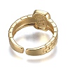 Brass Micro Pave Clear Cubic Zirconia Cuff Rings LS-RJEW-H538-02G-S-2