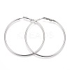 Tarnish Resistant 201 Stainless Steel Hoop Earrings EJEW-F188-24P-D-1