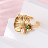 304 Stainless Steel Adjustable Cuff Rings for Women LS-RJEW-B126-05G-01-3