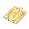 Ion Plating(IP) 304 Stainless Steel Pendants STAS-U033-01G-I-2