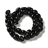Natural Black Onyx(Dyed & Heated) Beads Strands G-NH0017-B06-02-3
