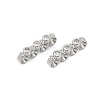 Brass Micro Pave Clear Cubic Zirconia Spacer Bars LS-KK-P302-26P-1