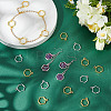 120Pcs 2 Colors Alloy Open Back Bezel Pendants FIND-AR0005-93-4