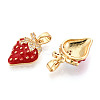 Brass Micro Pave Cubic Zirconia Pendants KK-N265-11G-2