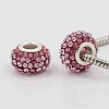 Resin Rhinestone European Beads GPDL-C004-03S-1