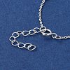Faceted Column 925 Sterling Silver Cable Chain Bracelets for Women BJEW-E101-01S-08-4