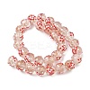Luminous Handmade Enamel Gold Sand Glass Beads Strands LAMP-U004-08A-3