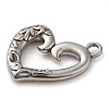 304 Stainless Steel Pendants STAS-M070-12P-2