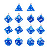 2 Sets Resin Polyhedral Dice Pendants Set RESI-TA0003-18C-1