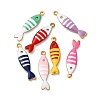 304 Stainless Steel Enamel Charms X-STAS-Q363-14B-G-1