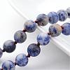Natural Blue Spot Jasper Necklaces NJEW-D264-14-2