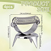 2Pcs Stainless Steel Crucible Tongs TOOL-WH0059-035-3