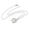 201 Stainless Steel Horse Pendant Necklaces LS-NJEW-H065-23P-2