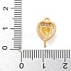 Brass Pave Cubic Zirconia Connector Charms KK-Z072-06G-05-3