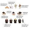 24Pcs 12 Styles Graduation Season Alloy Enamel Pendants ENAM-FP0001-79-6