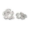 Non-Tarnish 304 Stainless Steel Stud Earrings for Women EJEW-Z303-11P-1