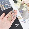 12pcs 3 Colors 304 Stainless Steel Pendants STAS-UN0023-61-2