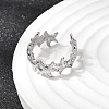 304 Stainless Steel Open Cuff Rings RJEW-K313-18P-3