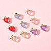 10Pcs 5 Styles Transparent Acrylic Pendants MACR-FS0002-09-9