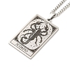 Non-Tarnish 304 Stainless Steel Tarot Pendant Necklaces NJEW-A026-01P-08-2