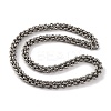201 Stainless Steel Rope Chain Necklace NJEW-F222-38P-09-1