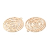 Long-Lasting Plated Brass Filigree Pendants KK-K336-25B-KCG-2