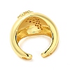 Brass Micro Pave Cubic Zirconia Cuff Rings RJEW-P102-13G-3