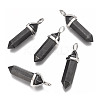 Synthetic Non-magnetic Hematite Double Terminated Pointed Pendants G-P001-17-1