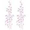 Polyester Flower Embroider Thread Iron on/Sew On Patches PATC-WH20017-19J-1