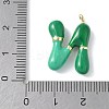 Brass Enamel Pendants KK-E093-03G-N-02-3