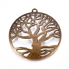 Tibetan Style Pendant Cabochon Settings LS-TIBEP-A23210-AB-FF-1