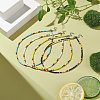 4Pcs 4 Color Glass Seed Beaded Necklaces Set for Women NJEW-TA00053-2