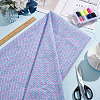 Polyester Mermaid Fish Scale Pattern Fabric DIY-WH0622-024B-5