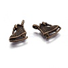Hobby Pendants Tibetan Style Alloy Sport Pendants X-TIBEP-A100859-AB-LF-1