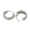 316 Surgical Stainless Steel Hoop Earrings for Women and Men EJEW-D096-15G-AS-2