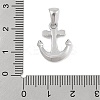 304 Stainless Steel Micro Pave Cubic Zirconia Pendants STAS-D112-03P-04-3