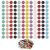 120Pcs 12 Colors Golden Plated Alloy Charms ENAM-SZ0001-64U-8