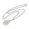 201 Stainless Steel Saint Benedict Medal Pendant Necklaces LS-NJEW-K283-37P-2