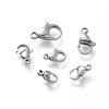 Non-Tarnish 304 Stainless Steel Lobster Claw Clasps STAS-I152-04P-3