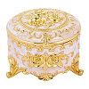 Alloy Pink Enamel Trinket Storage Decorative Boxes CON-WH20001-20A-1