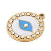 304 Stainless Steel Enamel Pendants STAS-I325-002G-2