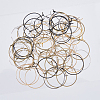 SUPERFINDINGS 400Pcs 8 Colors Iron Hoop Earrings IFIN-FH0001-72B-3