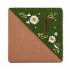 4Pcs Letter Personalized Hand Embroidered Corner Bookmarks JX587T-3