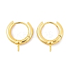 Brass Hoop Earrings Findings KK-K367-14G-1