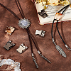 6Pcs 3 Colors Zinc Alloy Bolo Tie Slider Clasps FIND-PH0023-92B-2
