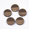 Resin & Walnut Wood Pendants RESI-S358-02C-16-1