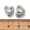 Brass Micro Pave Clear Cubic Zirconia and Glass Multi-Strand Links KK-M318-23P-3