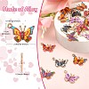 50Pcs 5 Styles Alloy Enamel Printed Pendants ENAM-CJ0003-63-2