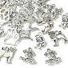 25Pcs 5 Style Tibetan Style Puppy Pendants TIBEP-YW0001-54-2